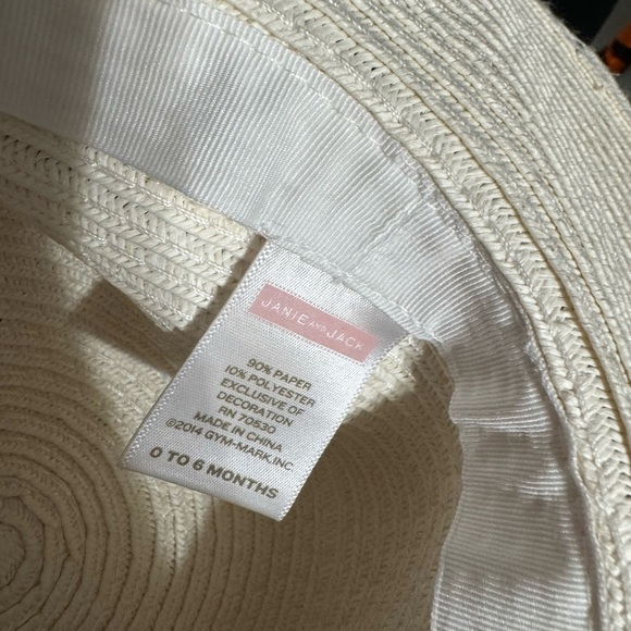 Janie and Jack Afternoon Tea Sun Hat 0-6 Month - Picture 3 of 4